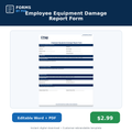Forms by Phil Employee Equipment Damage Report Form