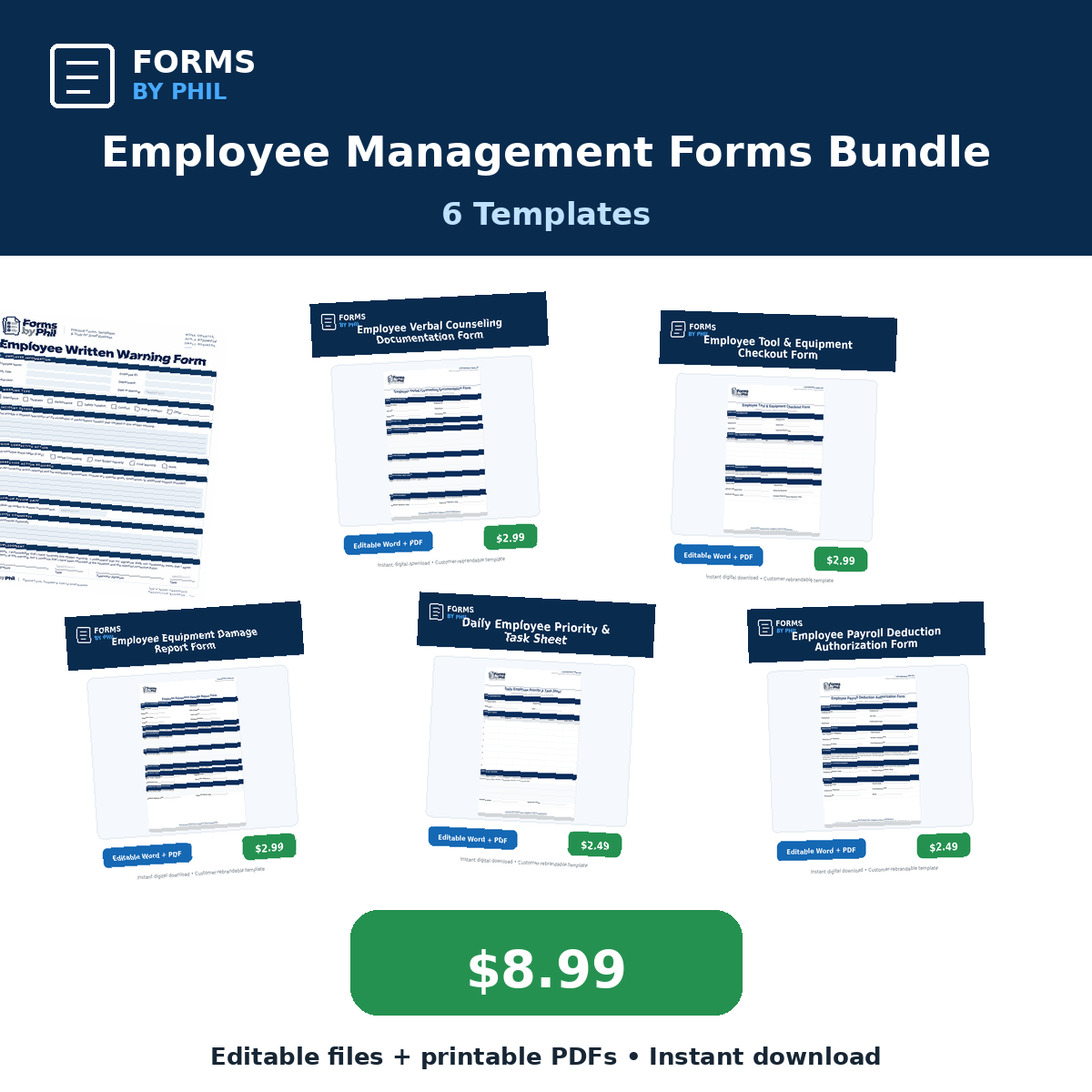 Forms by Phil Employee Management Forms Bundle