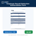 Forms by Phil Employee Payroll Deduction Authorization Form