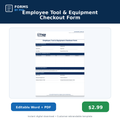 Forms by Phil Employee Tool and Equipment Checkout Form